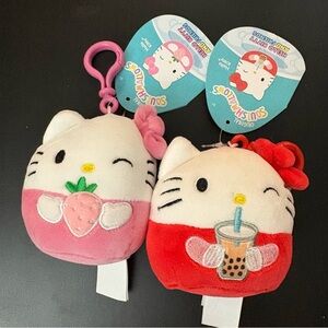 Hello Kitty x Squishmallows 3.5” Clips Bag Charms